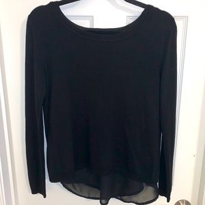 Verve blues light sweater with chiffon lining